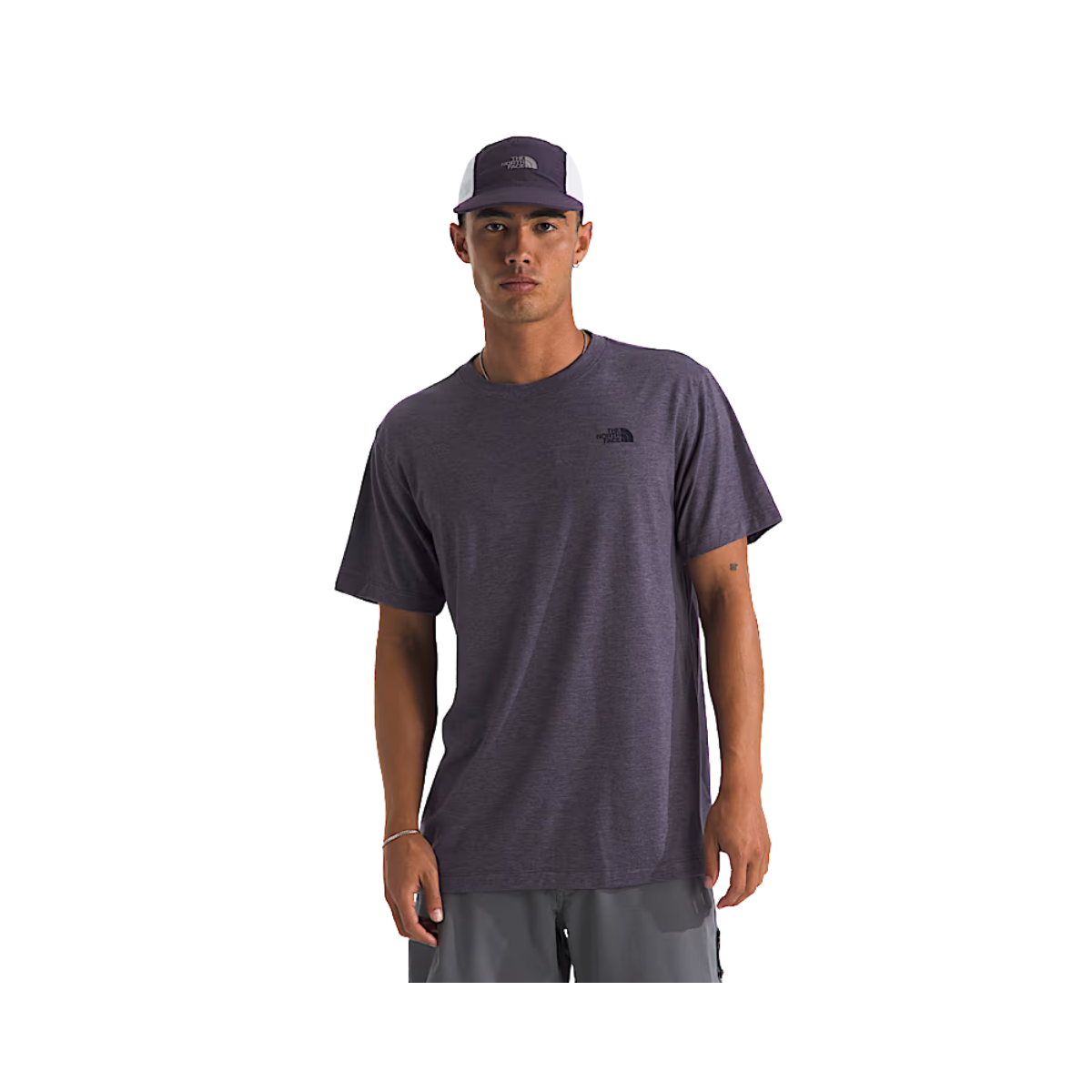 NORTH FACE SHORT SLEEVE TRI-BLEND TEE TAUPE GREEN HEATHER