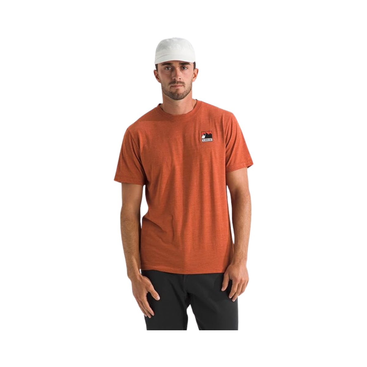 NORTH FACE SHORT SLEEVE TRI-BLEND TEE IRON CLAY HEATHER