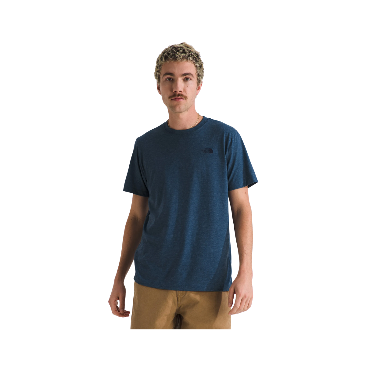 NORTH FACE SHORT SLEEVE TRI-BLEND TEE TNF BLUE HEATHER