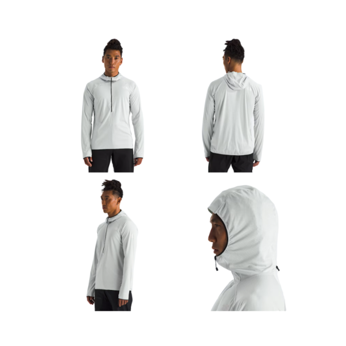 NORTH FACE SUMMIT DIRECT SUN HOODIE PEARL STONE