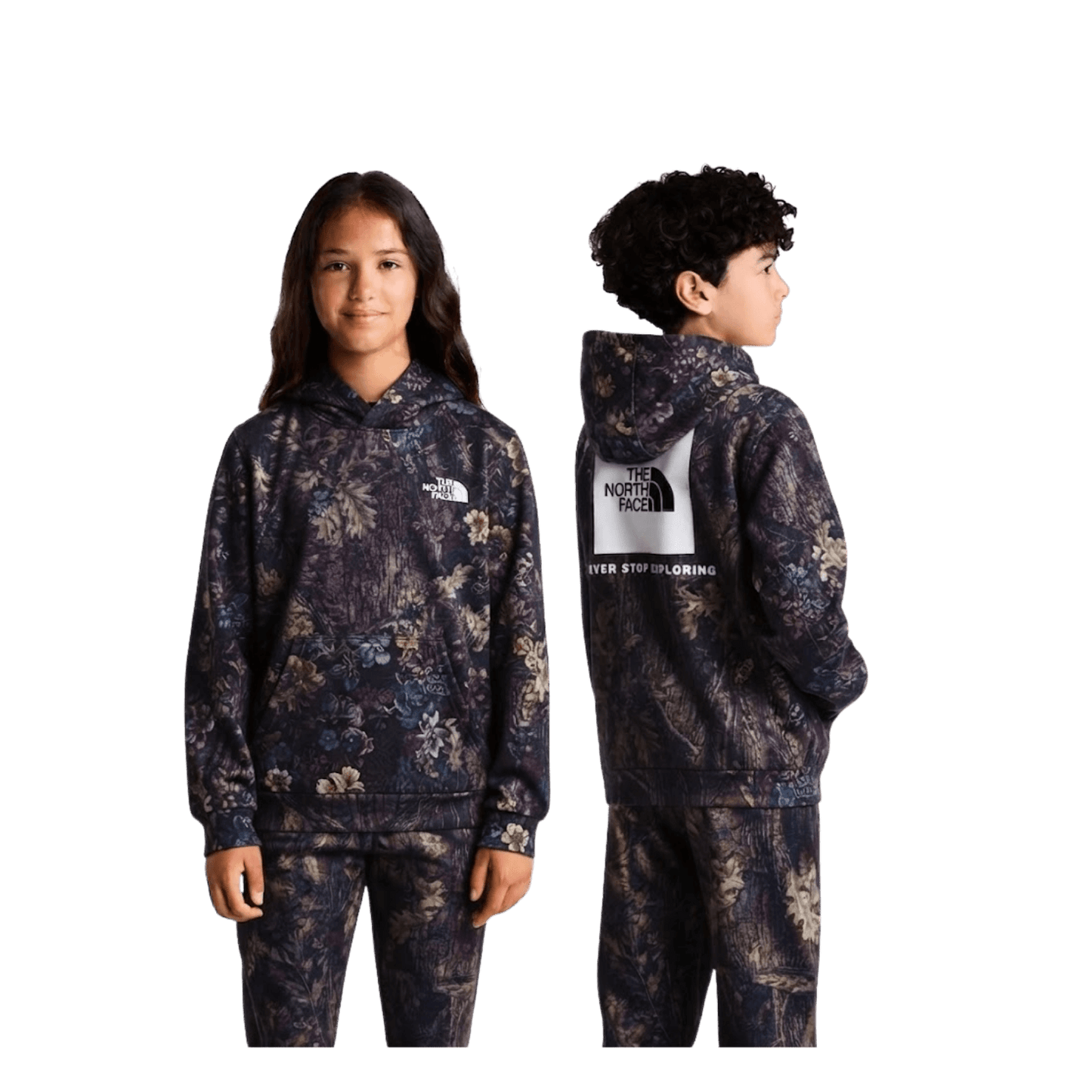 NORTH FACE TEEN EVOLUTION BOX NSE PO HOOD END MN FLORAL PRINT