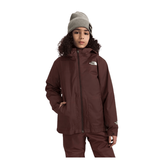 NORTH FACE TEEN FREEDOM TRICLIMATE BURGUNDY CLAY