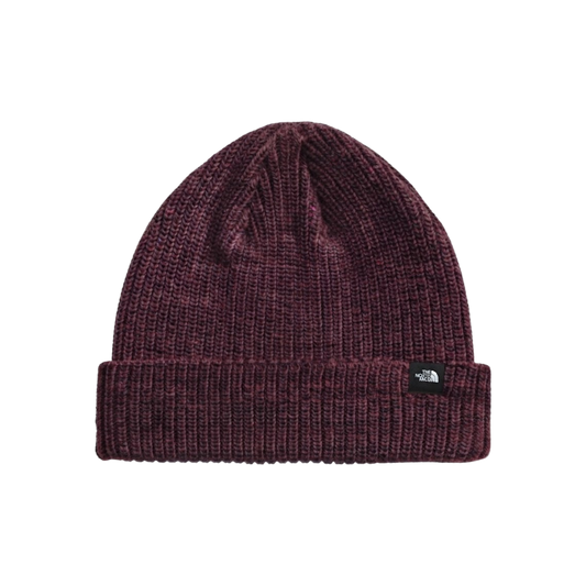 NORTH FACE TNF FISHERMAN BEANIE BURGUNDY CRUSH MULTI
