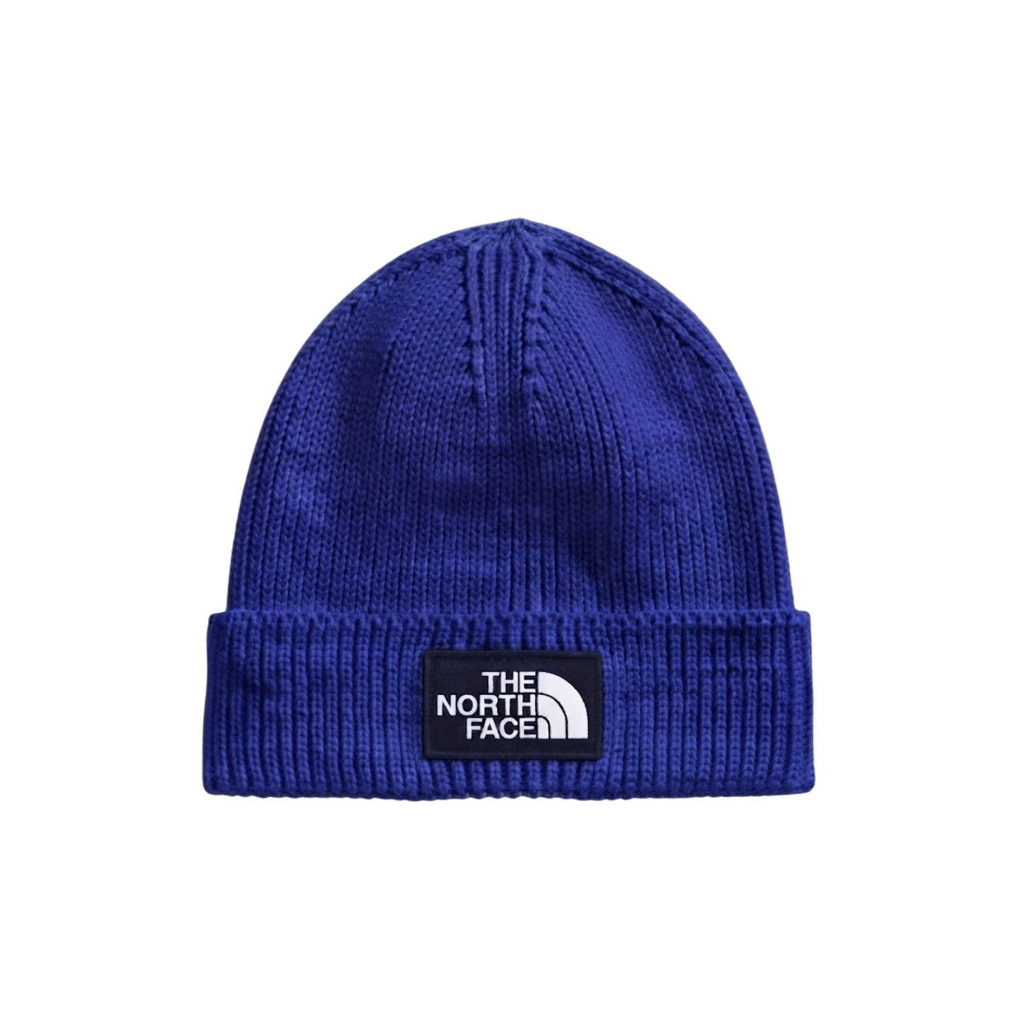 NORTH FACE TNF LOGO BOX CUFFED BEANIE INDIGO WONDER