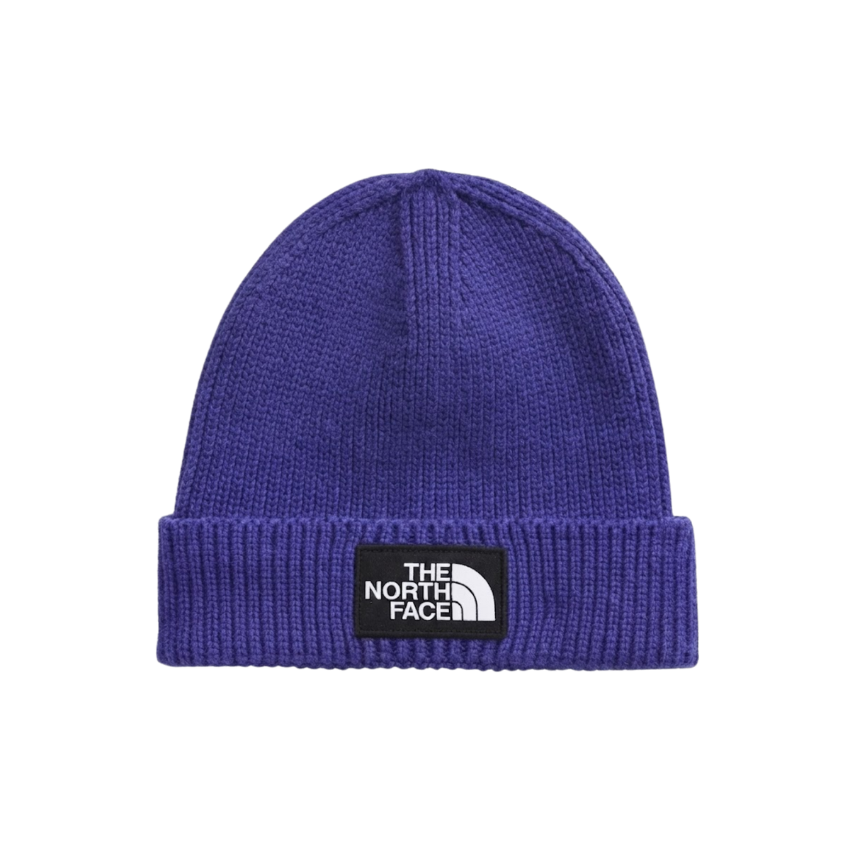 NORTH FACE TNF LOGO BOX CUFFED BEANIE INDIGO WONDER