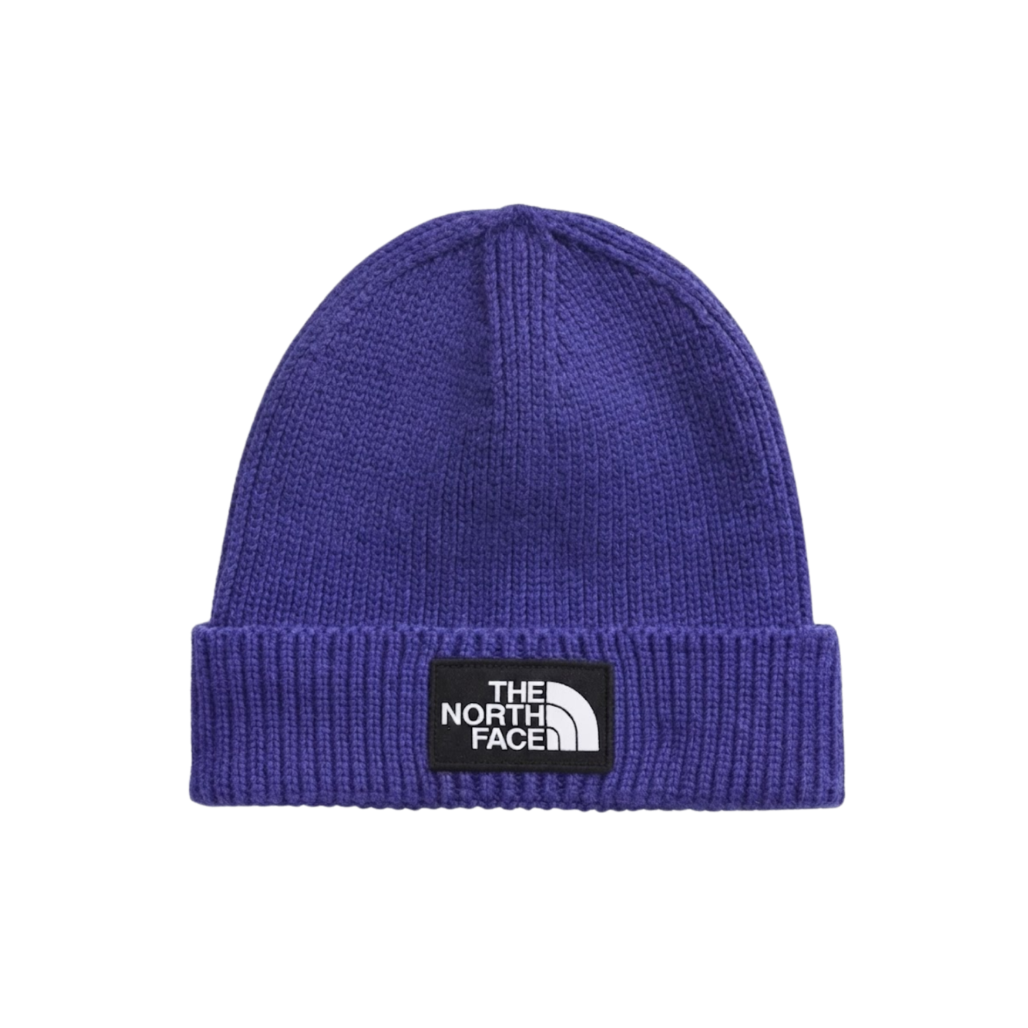 NORTH FACE TNF LOGO BOX CUFFED BEANIE INDIGO WONDER