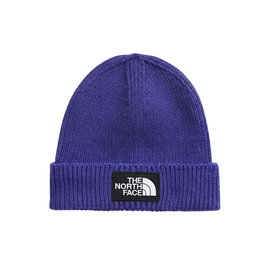 NORTH FACE TNF LOGO BOX CUFFED BEANIE INDIGO WONDER
