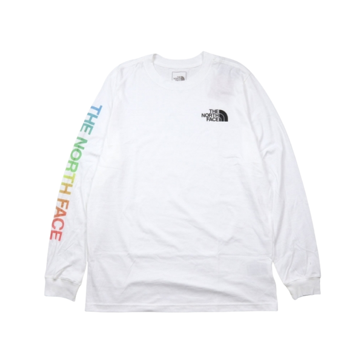 NORTH FACE TNF SLEEVE HIT L/S TEE CORDOVAN TNF WHITE