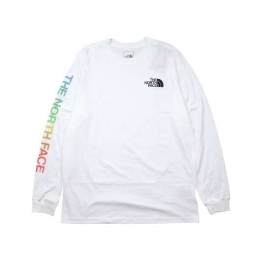 NORTH FACE TNF SLEEVE HIT L/S TEE CORDOVAN TNF WHITE