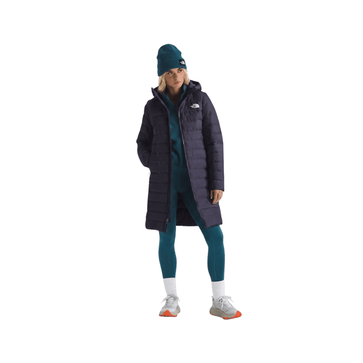 NORTH FACE WOMEN'S ACONCAGUA HOODED PARKA- ENDLESS DUSK
