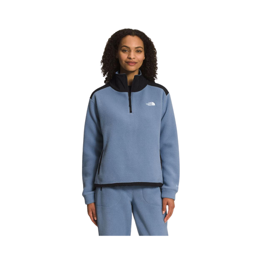 NORTH FACE W ALPINE POLARTEC 200 1/4 ZIP FOLK BLUE
