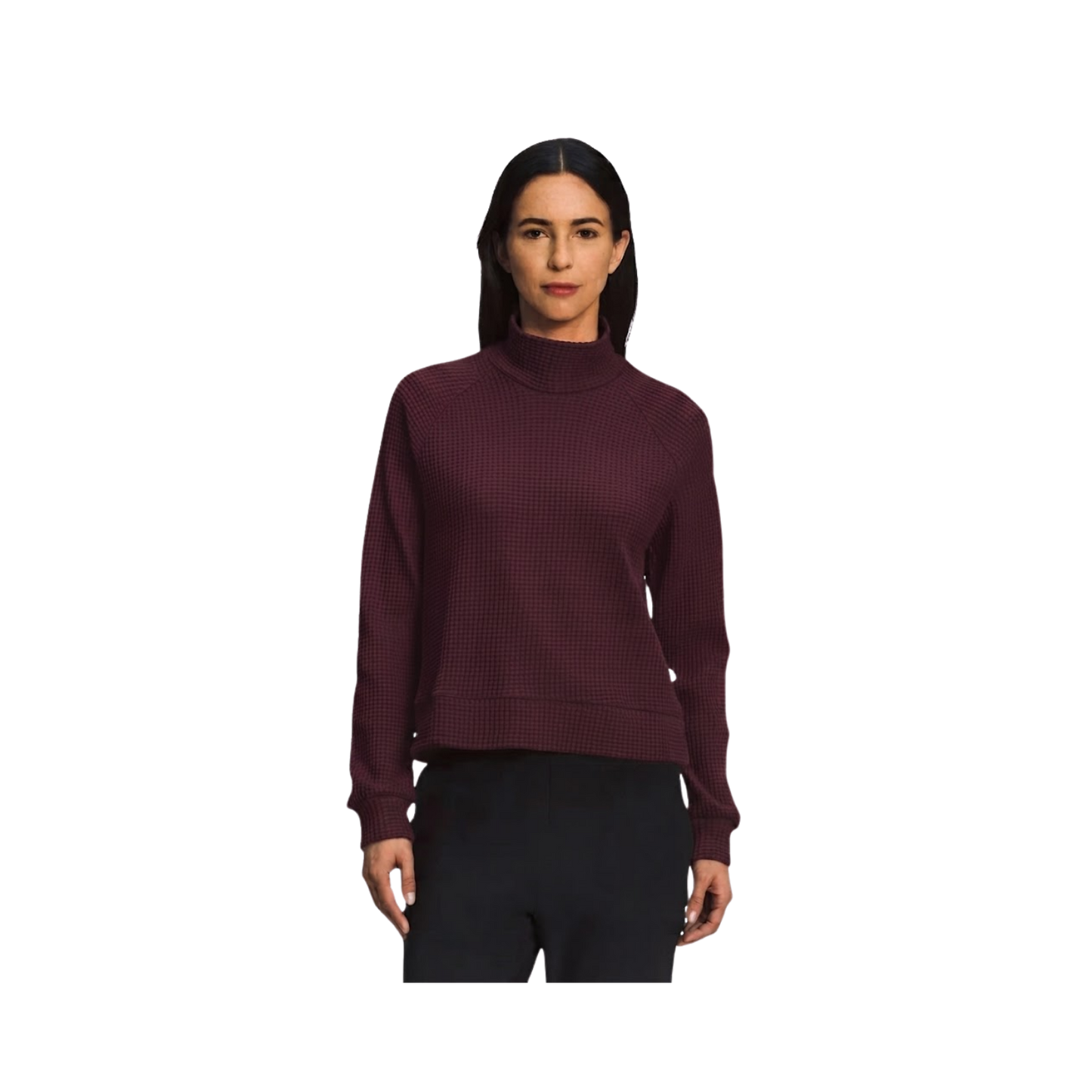 NORTH FACE W CHABOT 2.0 MOCK-NECK GARNET
