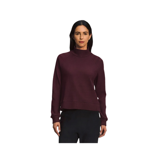 NORTH FACE W CHABOT 2.0 MOCK-NECK GARNET