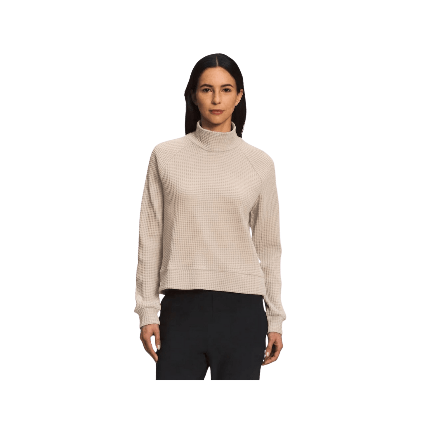 NORTH FACE W CHABOT 2.0 MOCK-NECK WHITE DUNE