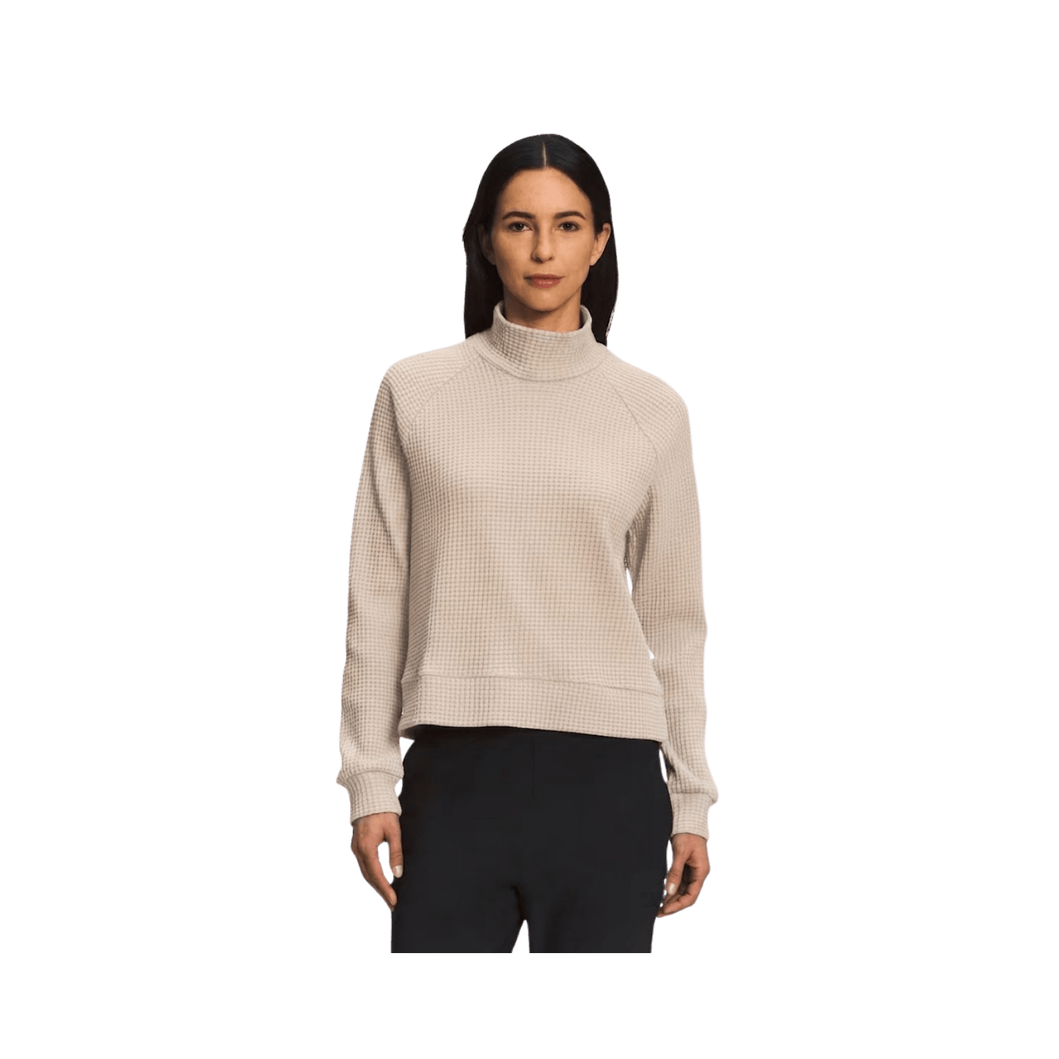 NORTH FACE W CHABOT 2.0 MOCK-NECK WHITE DUNE