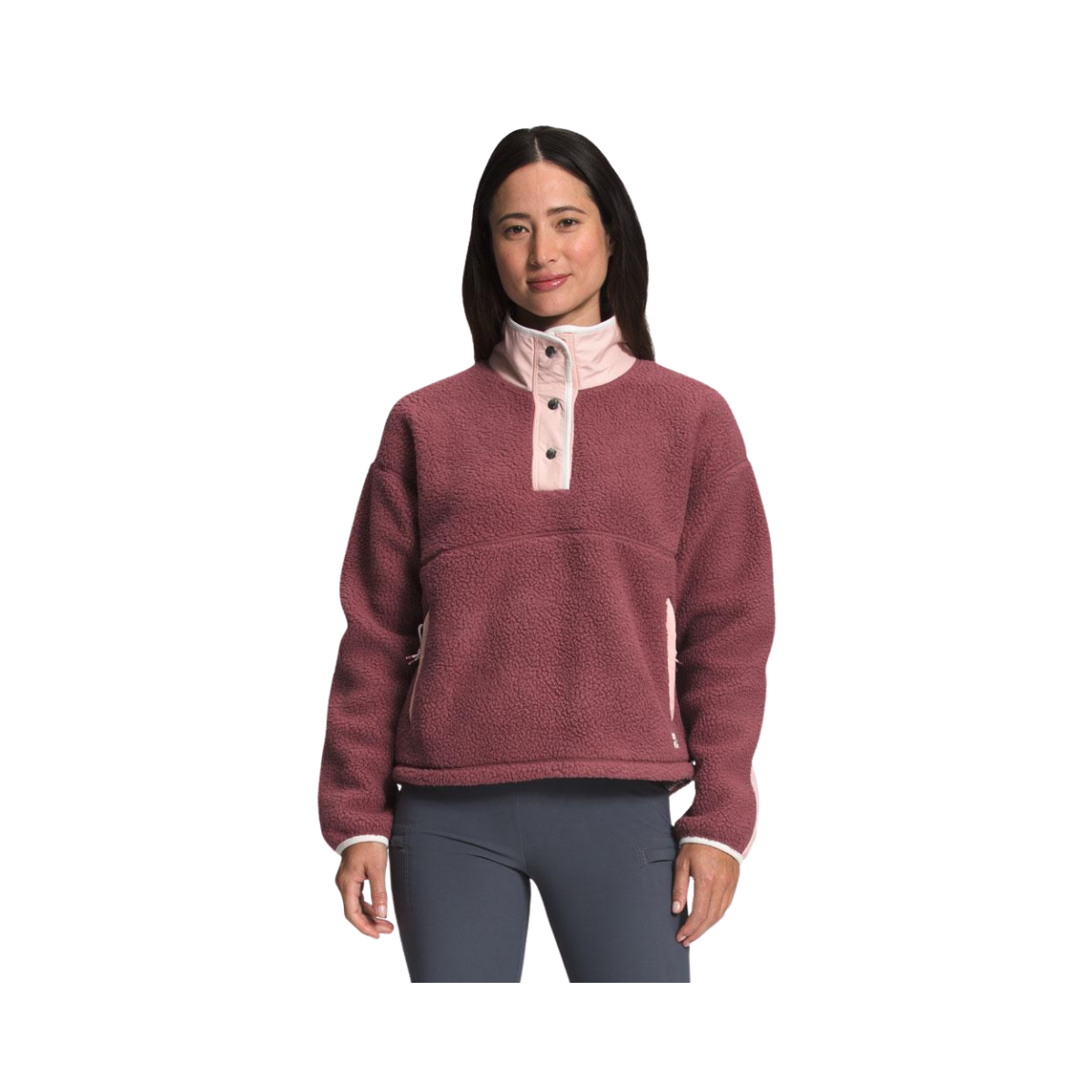 NORTH FACE W CRAGMONT FLC 1/4 SNAP WILD GINGER