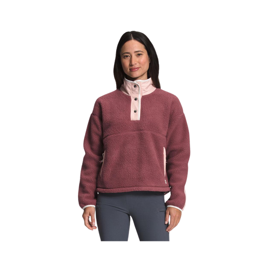 NORTH FACE W CRAGMONT FLC 1/4 SNAP WILD GINGER
