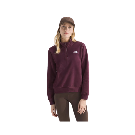 NORTH FACE W EVLTN SIMPLE DOME 1/4 ZIP BURGUNDY CRUSH