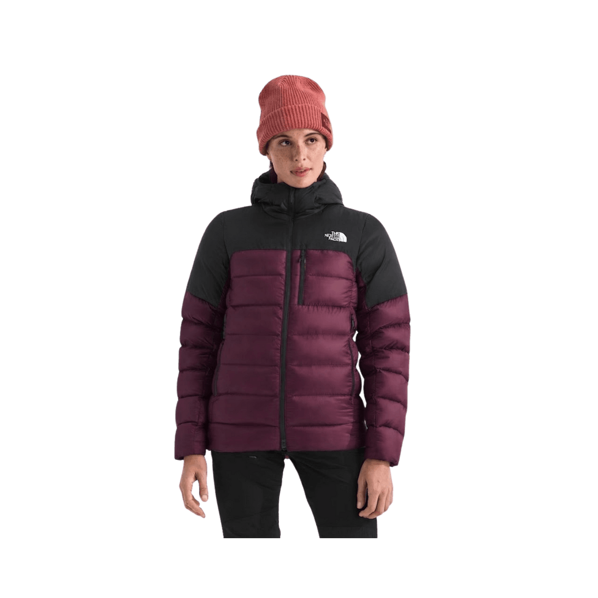 NORTH FACE WOMEN'S KALIX DOWN HOODIE- BURGUNDY CRUSH