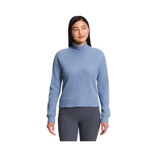 NORTH FACE W L/S MOCK NECK CHABOT FOLK BLUE