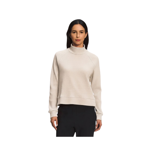 NORTH FACE W LS MOCK NECK CHABOT WHITE DUNE