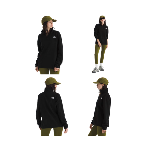 NORTH FACE W TKA GLACIER 1/4 ZIP TNF BLACK