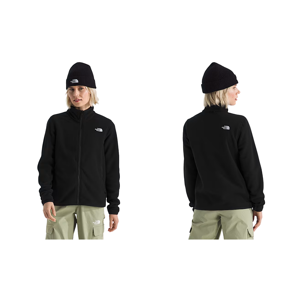 NORTH FACE W TKA GLACIER FULL ZIP JKT TNF BLACK