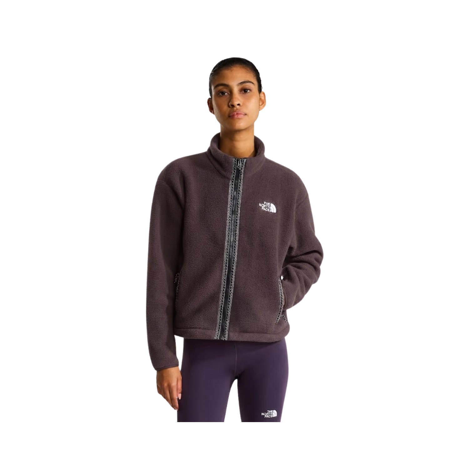 NORTH FACE W TNF FLEESKI FULL ZIP JKT GROUNDED PLUM