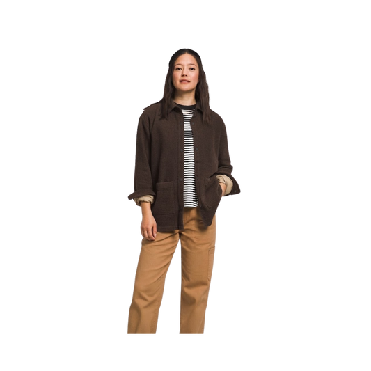 NORTH FACE W VALLEY TWILL UTILITY SHACKET COAL BROWN