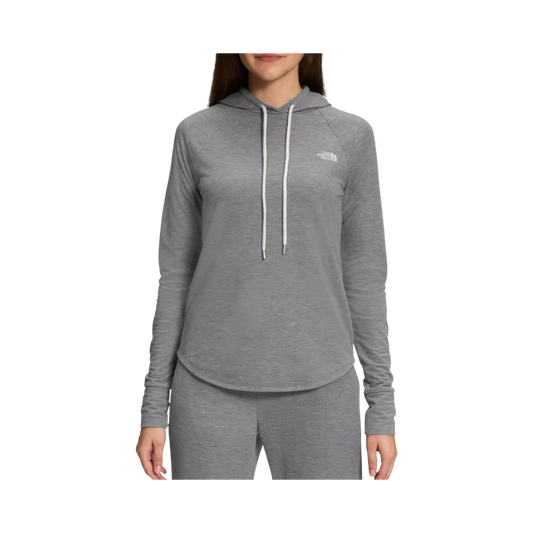 NORTH FACE W WESTBRAE KNIT HOODIE TNF MED GREY HEATHER