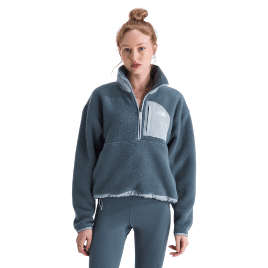 NORTH FACE W YUMIORI OFF PEAK 1/2 ZIP JKT GRANITE FROST GREY