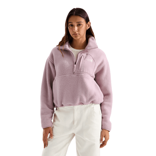 NORTH FACE W YUMIORI OFF PEAK 1/2 ZIP JKT METAL PINK
