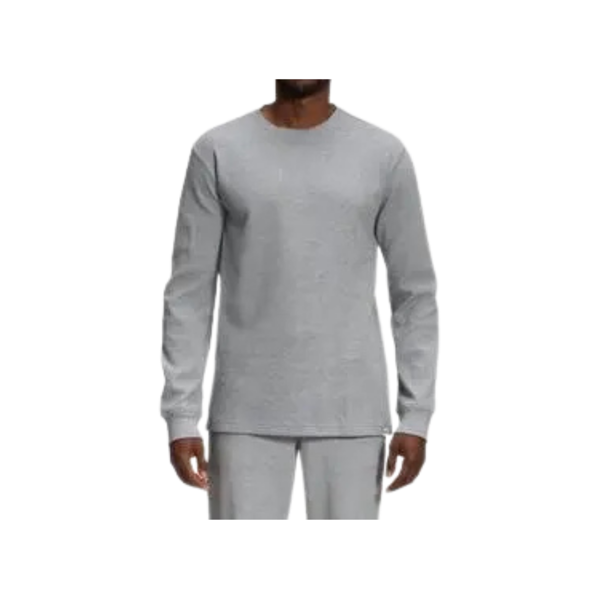 NORTH FACE WAFFLE CREW MELD GREY HEATHER