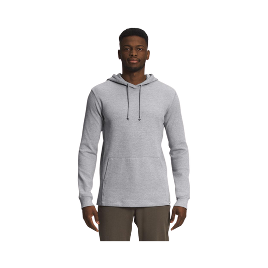 NORTH FACE WAFFLE HOODIE MELD GREY HEATHER