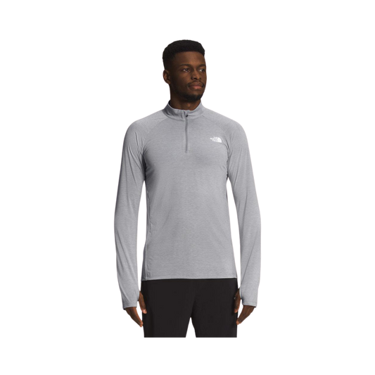 NORTH FACE WANDER 1/4 ZIP MELD GREY HEATHER