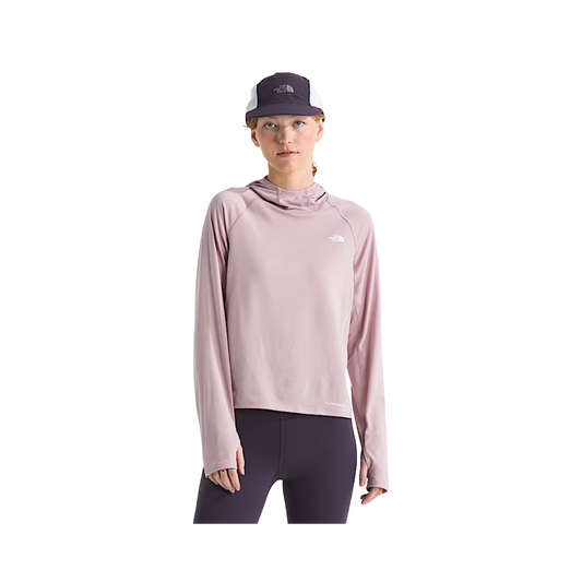 NORTH FACE WOMENS ADVENTURE SUN HOODIE METAL PINK