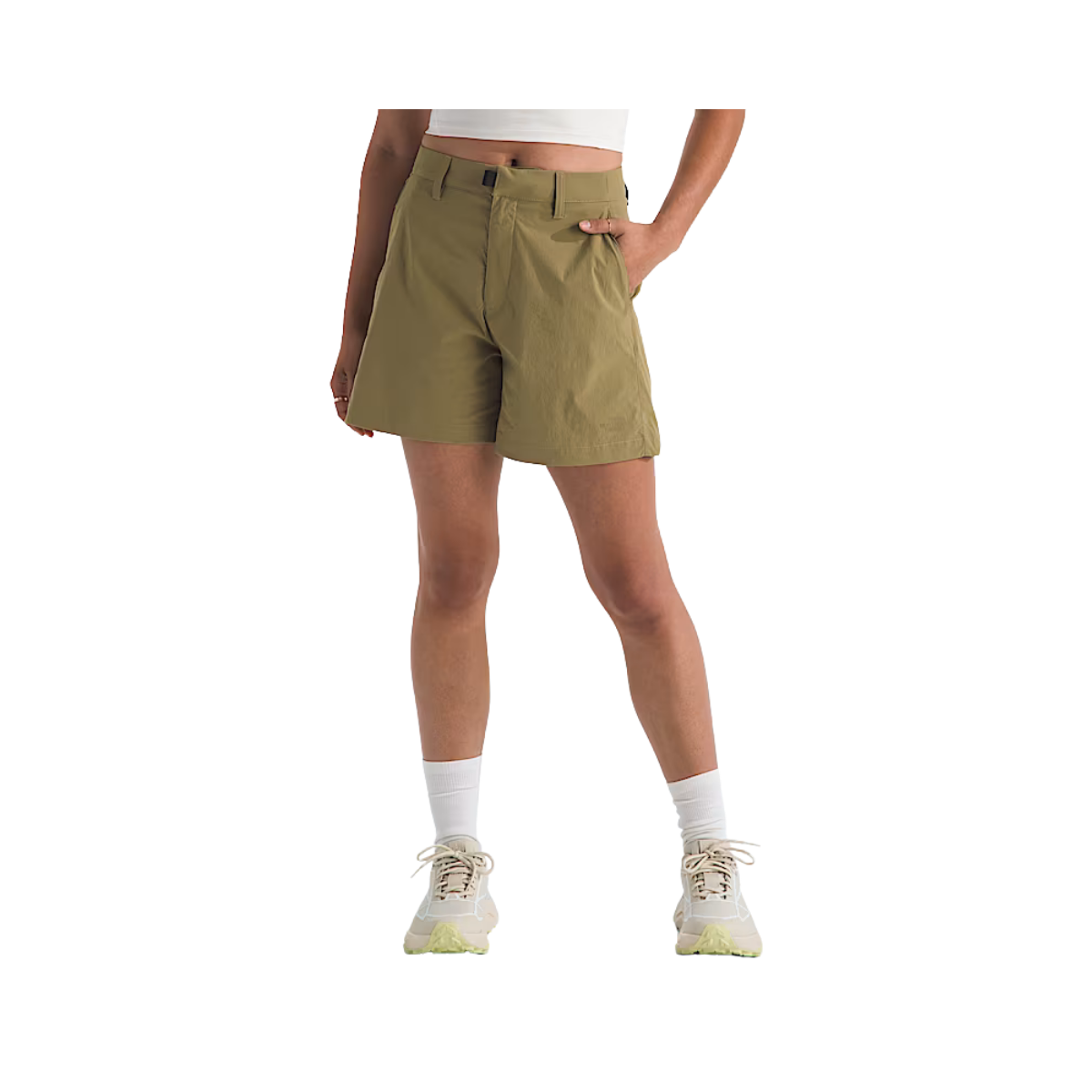 NORTH FACE WOMENS BASIN SHORT 5" CEDAR