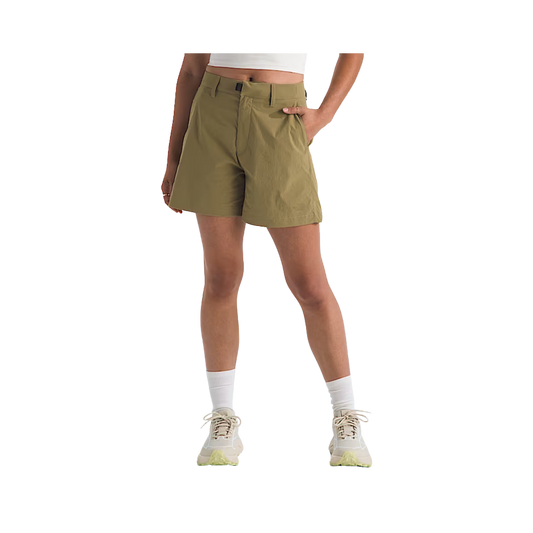 NORTH FACE WOMENS BASIN SHORT 5" CEDAR