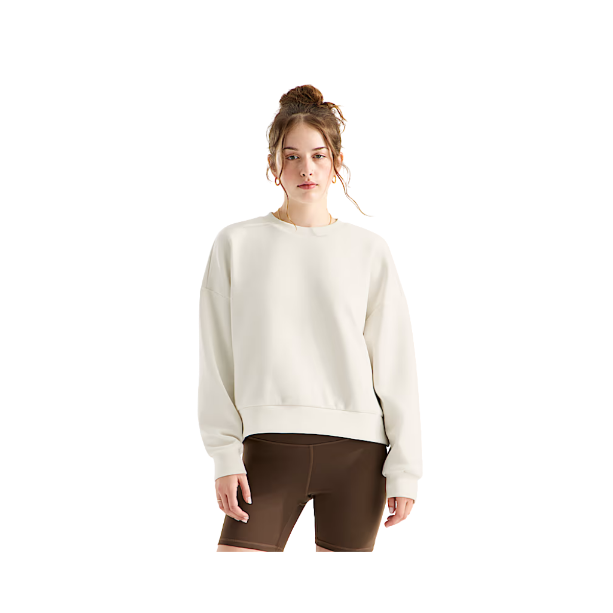 NORTH FACE WOMENS JAIDA CREW WHITE DUNE