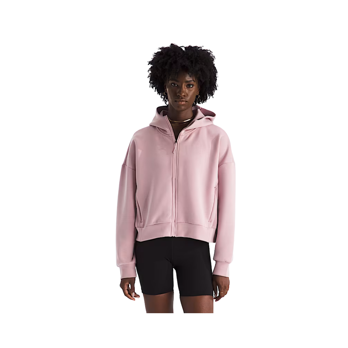 NORTH FACE WOMENS JAIDA FZ FULL HOODED JKT METAL PINK