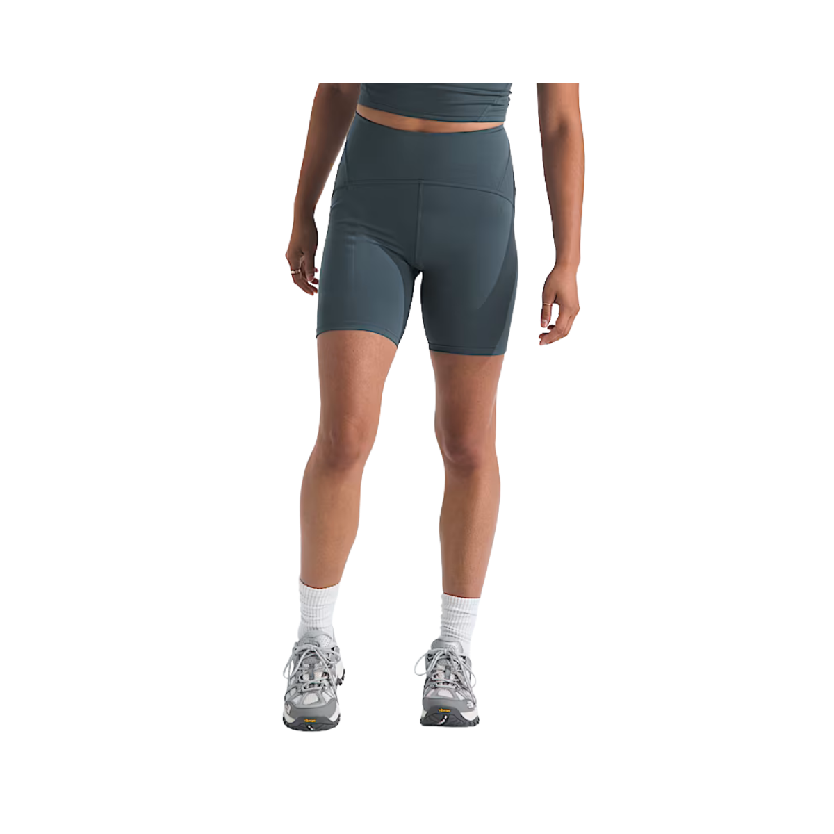 NORTH FACE WOMENS JAIDA POCKET SHORT GRANITE GREY