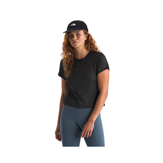 NORTH FACE WOMENS JAIDA S/S TEE TNF BLACK DARK HEATHER