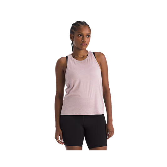 NORTH FACE WOMENS JAIDA TANK METAL PINK LIGHT HEATHER