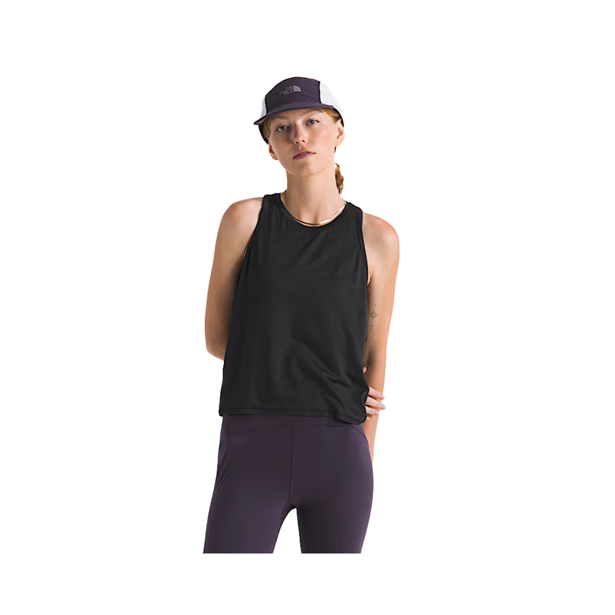 NORTH FACE WOMENS JAIDA TANK TNF BLACK DARK HEATHER