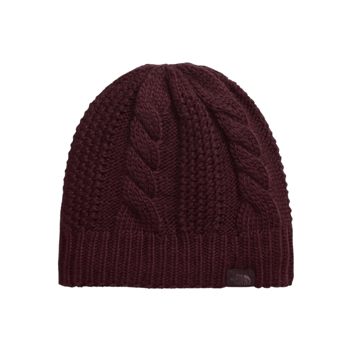 NORTH FACE WOMEN'S OH MEGA LINED BEANIE- BURGUNDY CRUSH