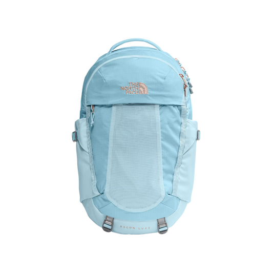 NORTH FACE WOMENS RECON LUXE BACKPACK GLACIER BURNT CORAL METALLIC