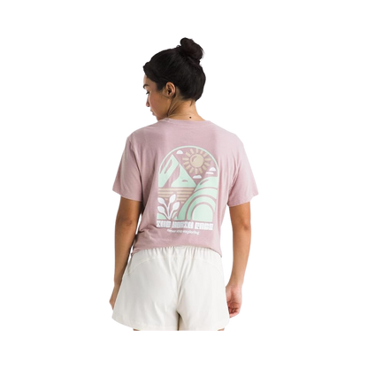 NORTH FACE WOMENS TRI-BLEND SUN CUTIE S/S TEE BACK VIEW