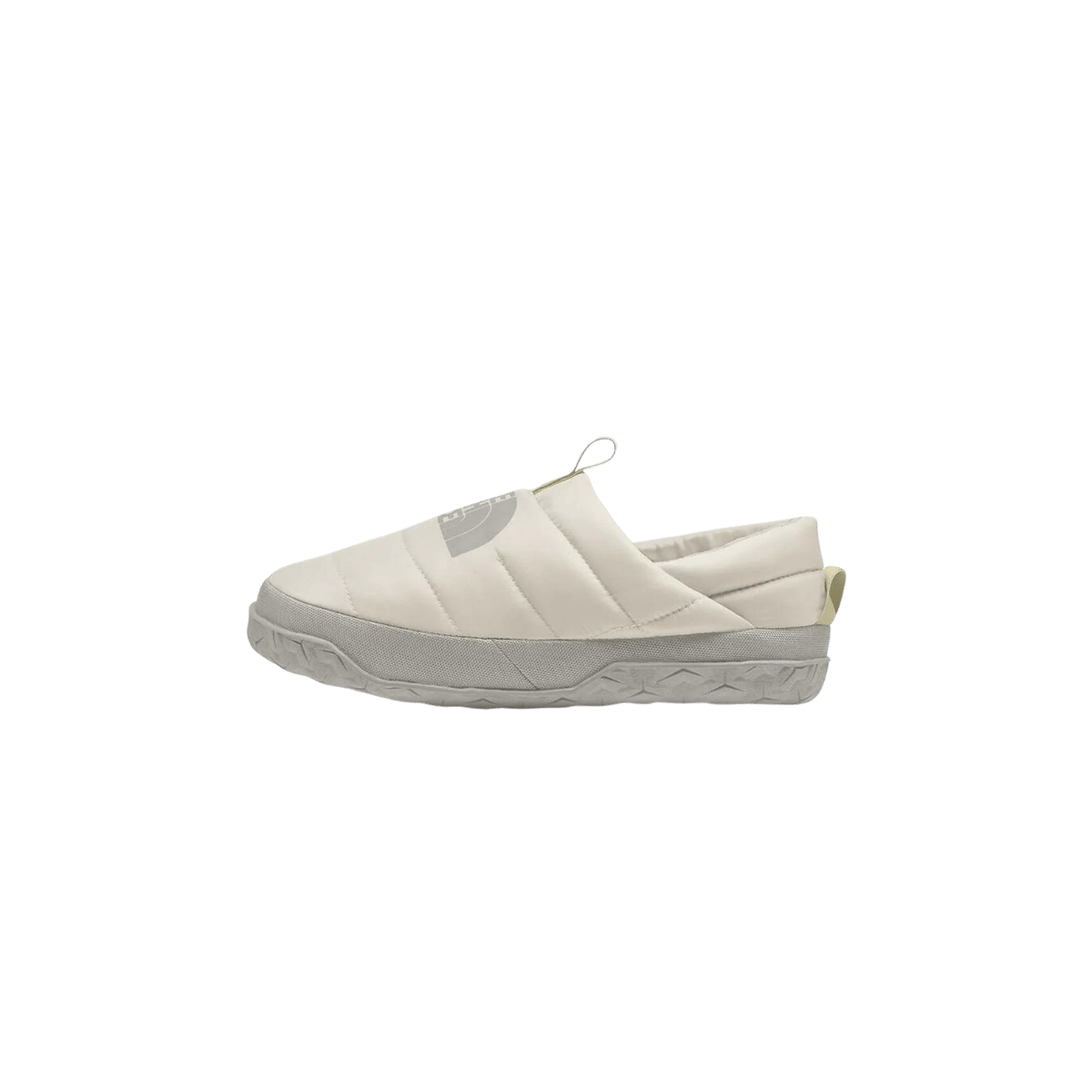 NORTH FACE WOMEN'S NUPTSE MULE - WHITE DUNE/SOAPSTONE, SIDE ANGLE, 06.0, 07.0, 08.0, 09.0, 10.0