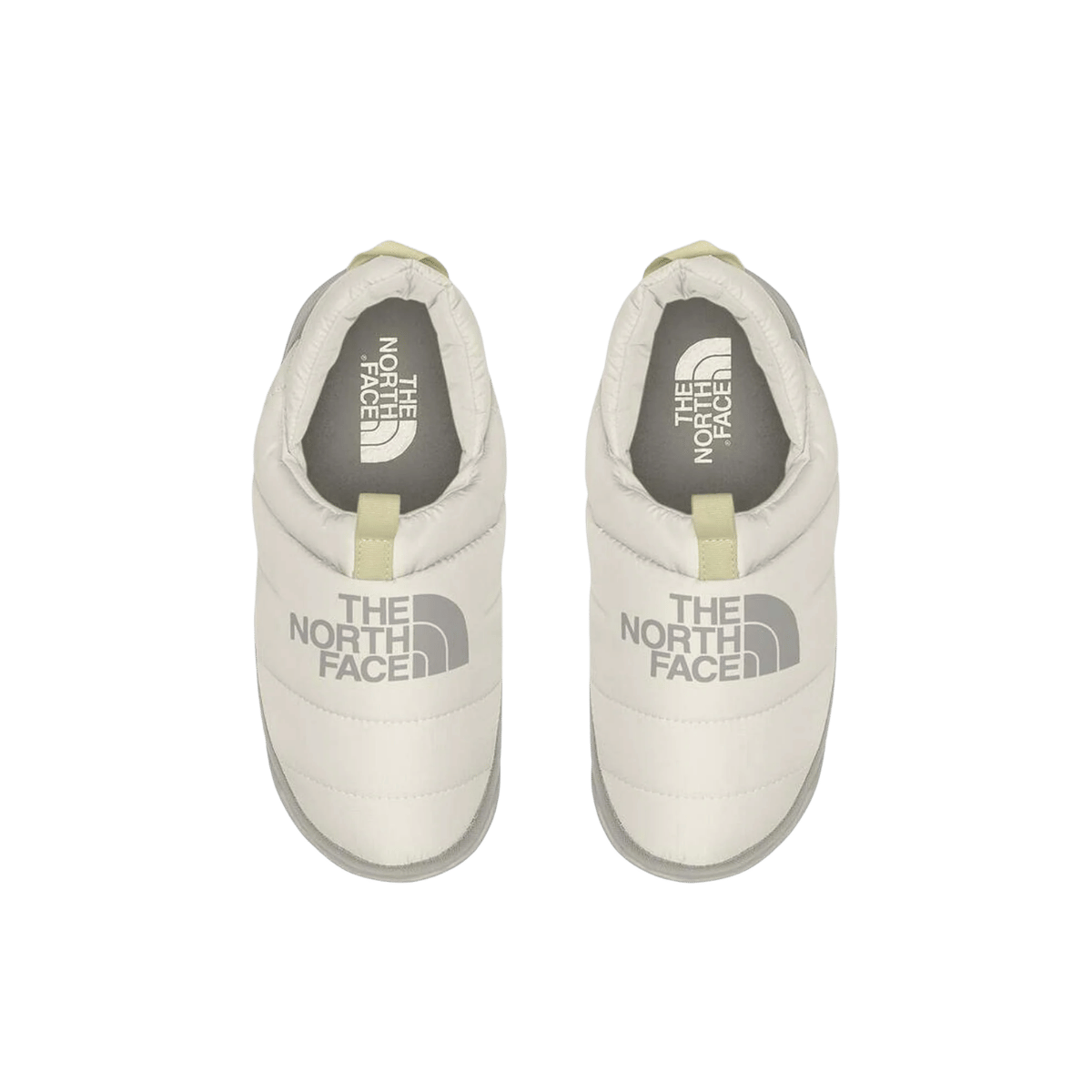 NORTH FACE WOMEN'S NUPTSE MULE - WHITE DUNE/SOAPSTONE, TOP ANGLE, 06.0, 07.0, 08.0, 09.0, 10.0