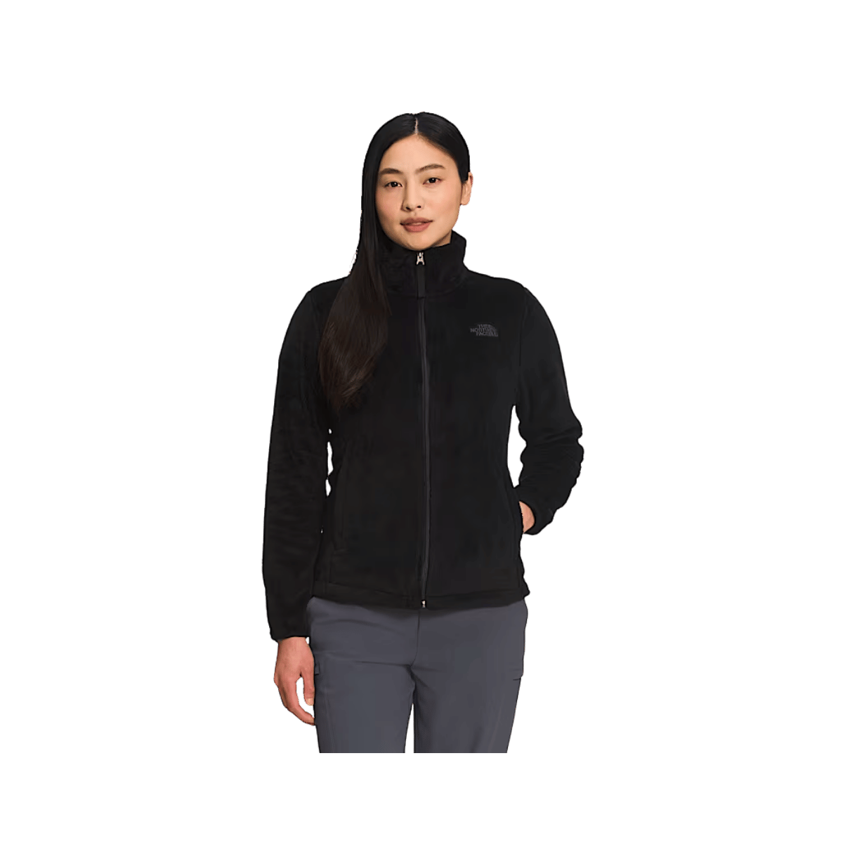 NORTH FACE WOMEN'S OSITO JACKET - TNF BLACK, FRONT ANGLE, XS, SM, MD, LG, XL, XXL